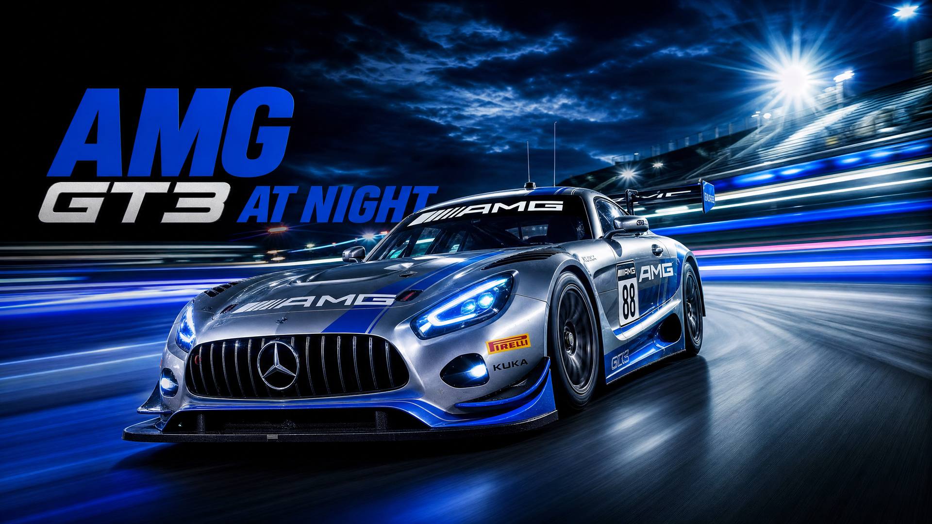 女神视频 - AMG GT3夜间赛道女神视频视频